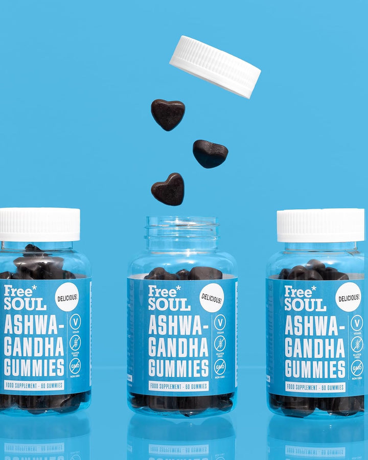 Ashwagandha High Strength Gummies | Delicious Ashwagandha Supplement with Pure Root Powder Extract | Vegan, Gluten-Free, Non-Gmo | 60 Gummies