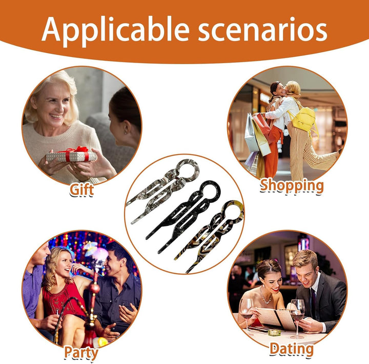 3Pcs Prestige Hair Pins, U-Shaped French Hairpins, French Twist Hair Accessories for Women with Fine Hair, Effortless Elegant Clips Suitable for Women'S Thick Styling Accessories