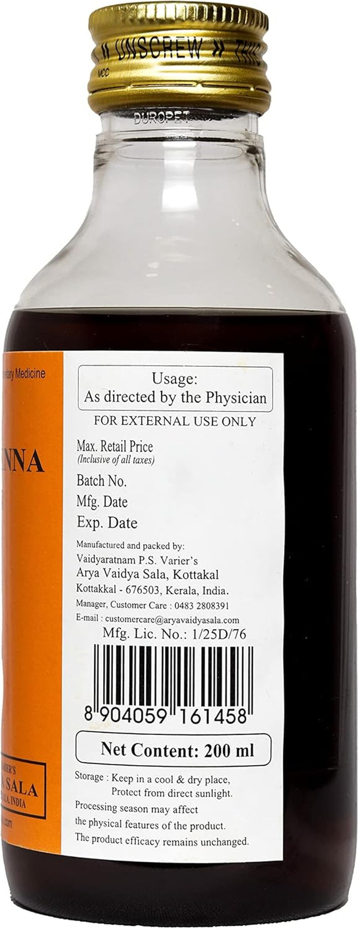 Murivenna - 200 Ml, Enriched with Natural Ingredients (Pack of 1).