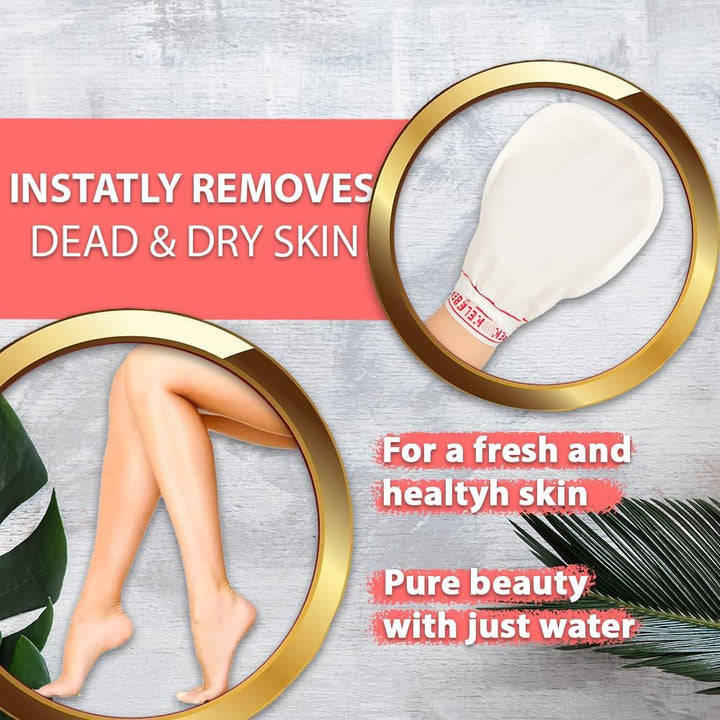 Kese -Turkish Hammam Bath Glove Skin Exfoliating Glove Spa Keses Mitt