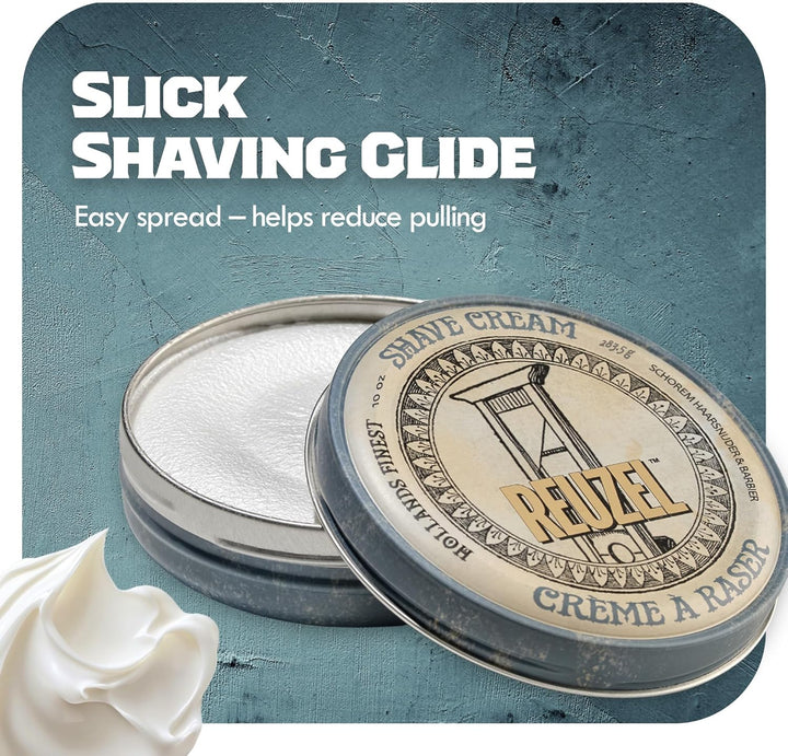 Shave Cream - Reduces Cuts and Nicks - Highly Concentrated, Rich and Super-Slick Formula - Closest, Most Comfortable Shave - Reduce Scrapes and Razor Irritation - Vegan Formula - 283 G