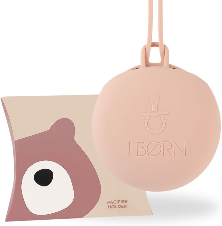 Silicone Dummy Case | Dummy Holder Stores 3 Dummies | Easy to Clean Pacifier Holder | Pacifier Storage Container | Portable Baby Pacifier Case for Travels (Woodchuck)