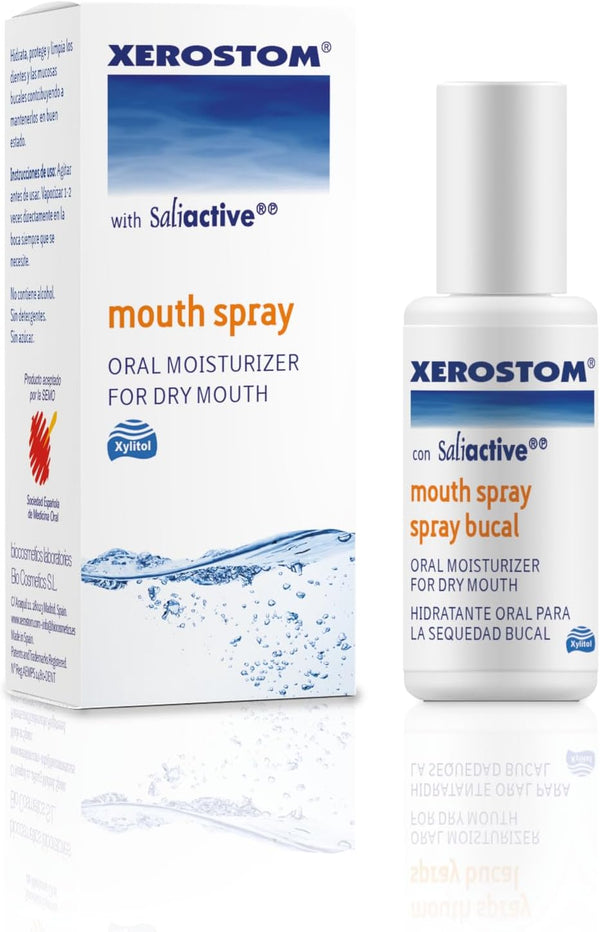Dry Mouth Spray – Oral Moisturiser Spray with Saliactive - Saliva Spray for Dry Mouth Spray Sugar Free, Mouth Ulcers