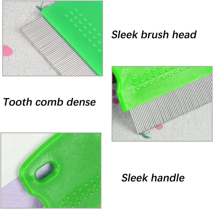 Hair Lice Comb, 2 PCS Lice Combs, Flea Lice Combs, Double Sided Teeth Comb, for Grooming and Removing Dandruff