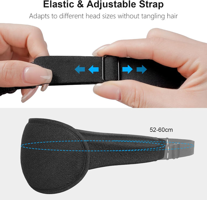 100% Blackout Sleep Masks for Women & Men - Zero Pressure Sleeping Eye Mask- Ergonomic Design 3D Cutout Eye Movement Friendly, Ultra Soft & Comfortable for Nap/Travel