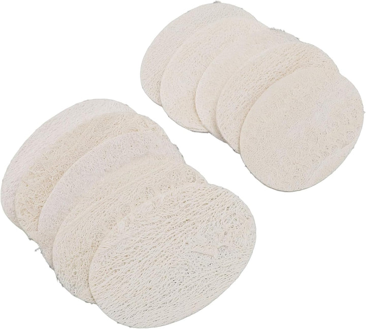 Loofah Dishwashing Pad, Natural Fiber Scrubber Clean Dishes Utensils with Reusable Sponge for Shower Body Kitchen, Size: 3.15X4.72In