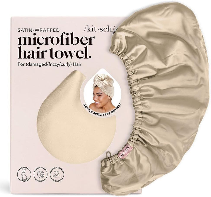 Microfibre Hair Towel Wrap - Quick Dry Curly Hair Wraps for Women | Microfiber Towel for Hair | Hair Drying Towel Wrap | Hair Towels for Women | Hair Turban for Wet Hair - Micro Dot