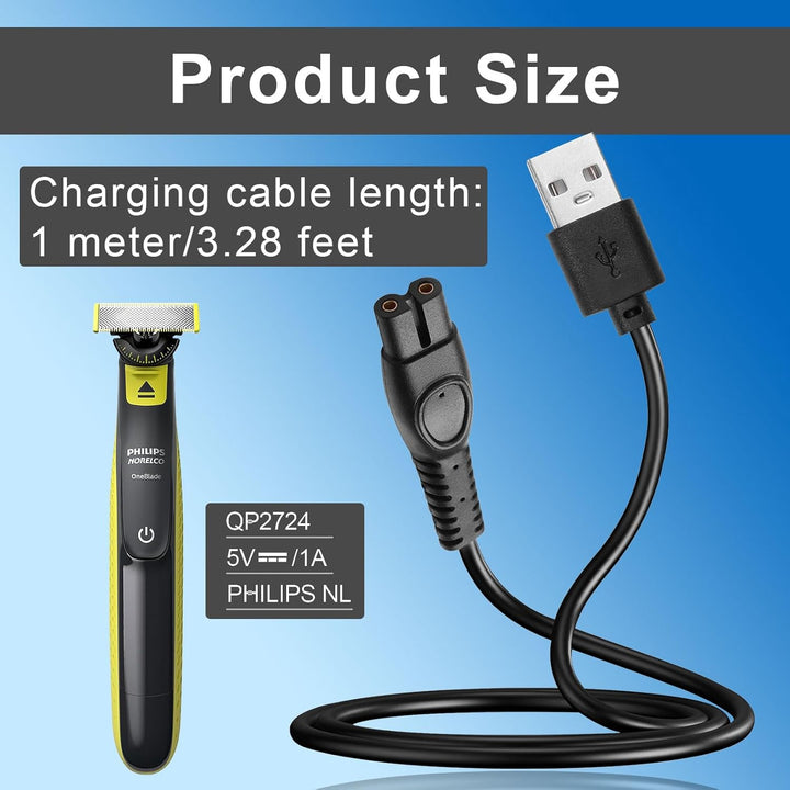 One Blade Charger for Philips, 5V Charger Compatible with Philips QP2724 QP2834 QP1924 MG9520 MG7950 MG5910 BT3238 X5005 X5006