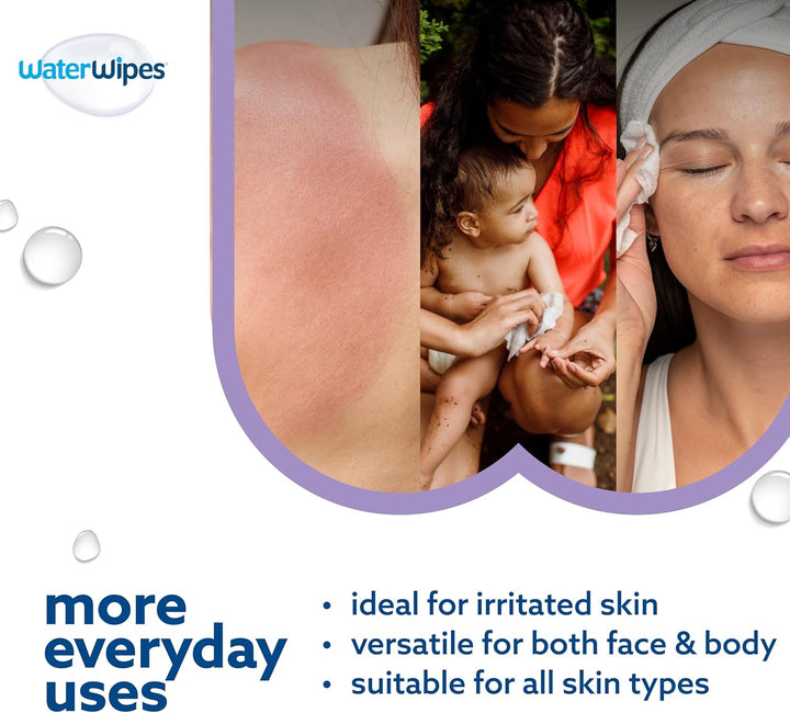 Sensitive+ Soothing Wipes, 360 Count (6 Packs), 3-In-1 Cleans, Cares, Soothes, 99% Water with Botanical Extract, Unscented Baby Wipes