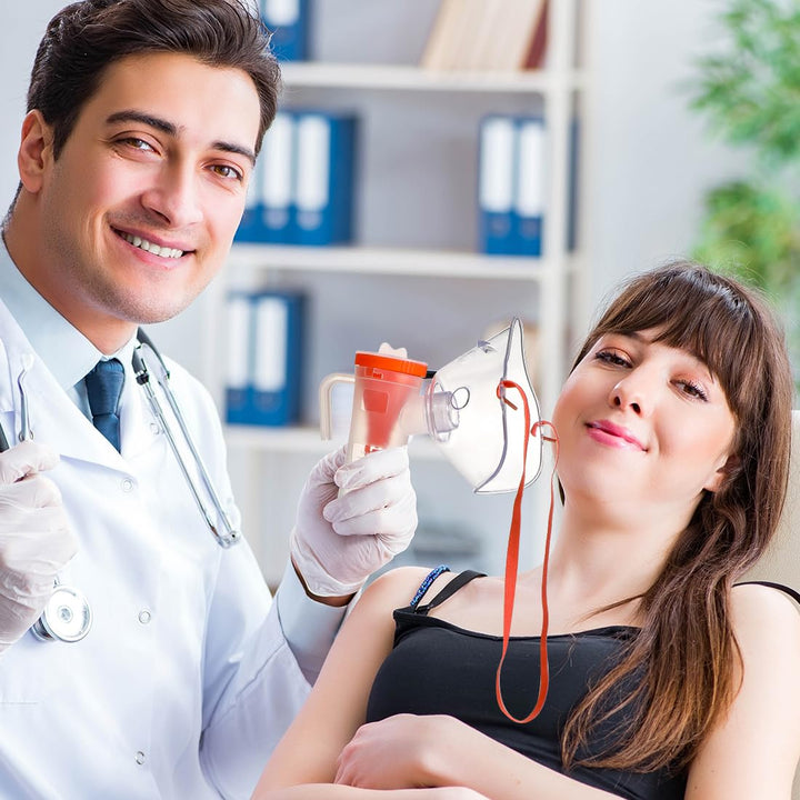 Nebulizer Replacement Parts for Adults Portable Nebuliser Accessories Kit Mask Tubing and Mouthpiece for Home Travel