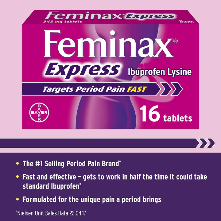 Express with Ibuprofen and Lysine - 342 Mg X 16 Tablets