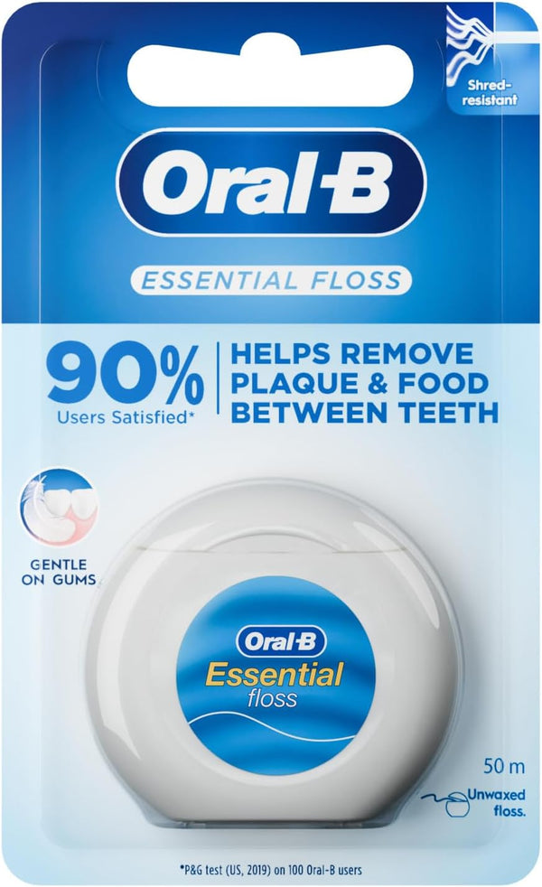 Oral B 005012 Unwaxed Dental Floss, 50 M