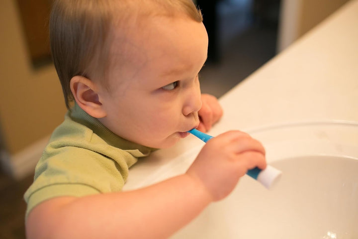 Infant-To-Toddler Toothbrush & Toothpaste Combo Pack (Blue)