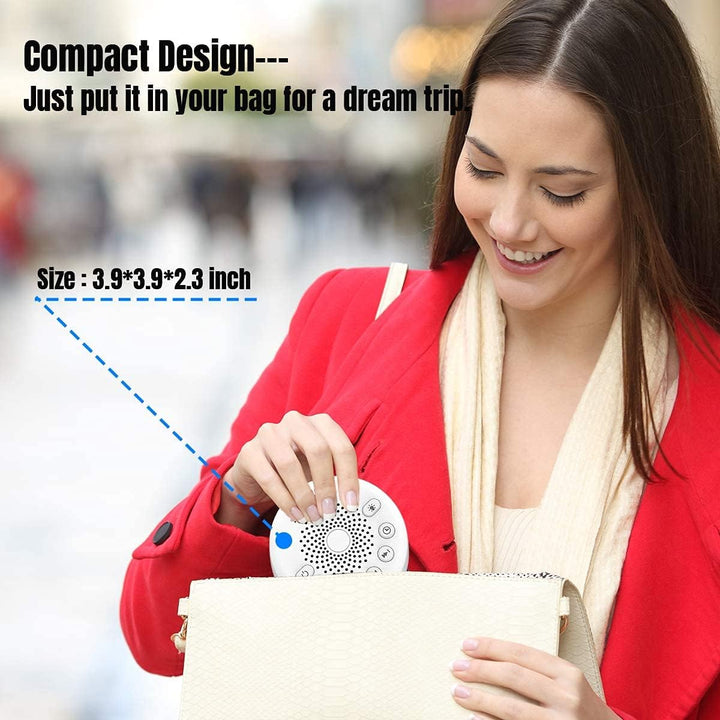 Sound Machine White Noise Machine for Baby Adults Kids Sleeping with Night Light 25 Soothing Sounds 32 Volume 5 Timer Memory Function for Home Office Travel