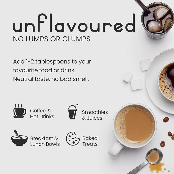 Bovine Collagen Powder 500G | 50 Servings | Highly Bioavailable Hydrolyzed Collagen Supplements for Women | Bovine Pure Peptides Powder High Strength Supplements for Women & Men |