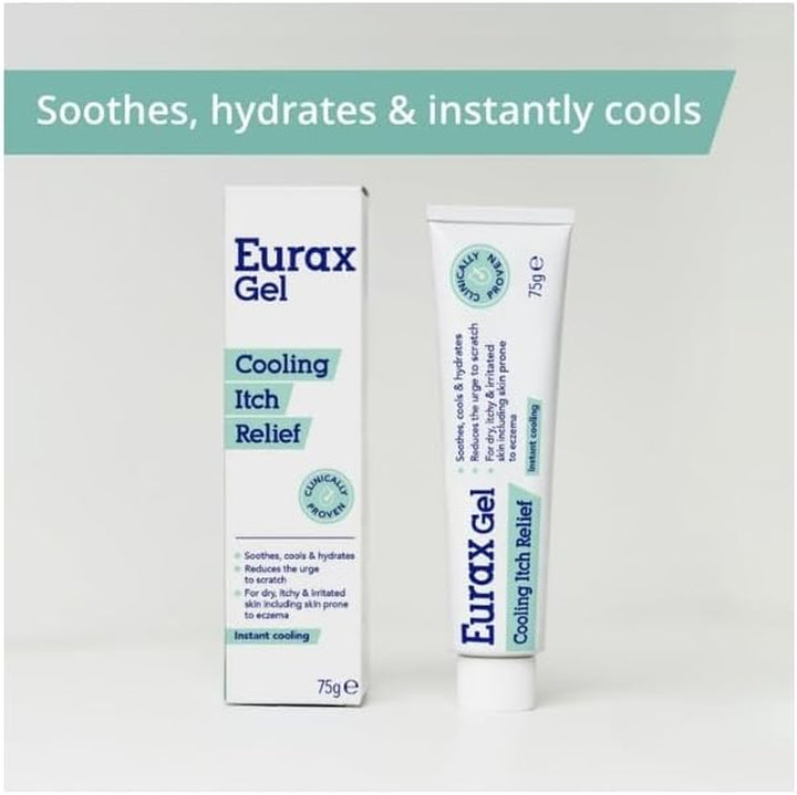 Cooling Itch Relief Gel, for Dry, Itchy and Irritated Skin, Instant Cooling, Hydrates and Soothes, Reduces the Urge to Scratch, Clinically Proven, 1 X 75G