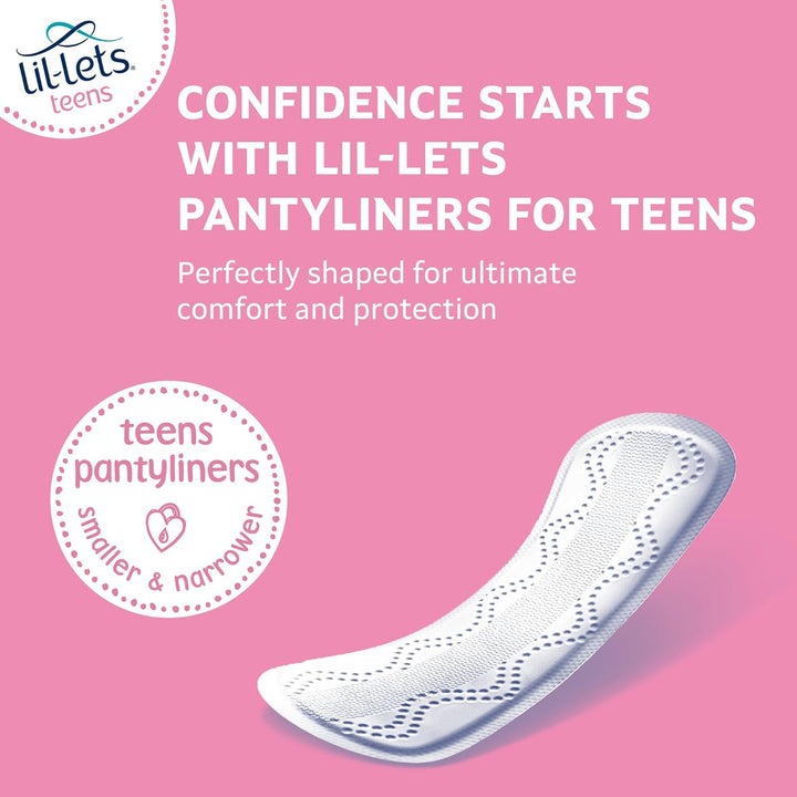 Teens Liners X 16, Petite and Slim Pantyliners for Girls and Teenagers, Unscented, for Very Light Flow, Breathable Panty Liners, First Periods, Vegan Friendly, Pack of 1, of 16 Pant Liners