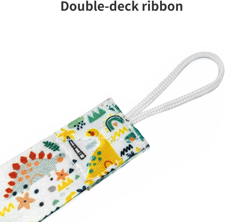 6 Pack , Universal Teether Pacifier Clips Holder Soother Chains Toy Strap for Boys and Girls