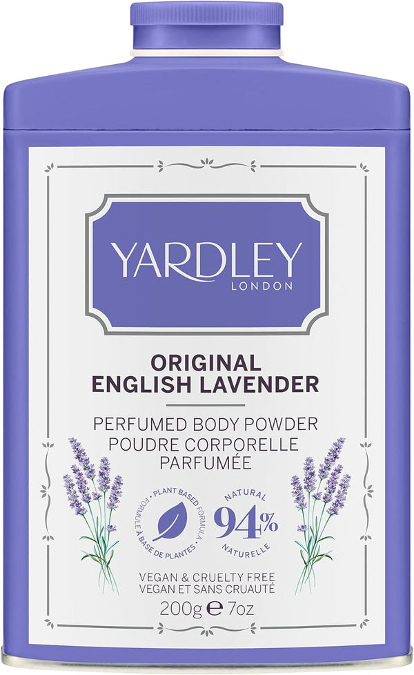 Original English Lavender Perfumed Body Powder, Original English Lavender Dusting Powder 200G