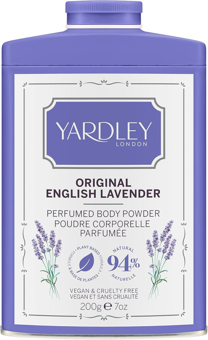 Original English Lavender Perfumed Body Powder, Original English Lavender Dusting Powder 200G