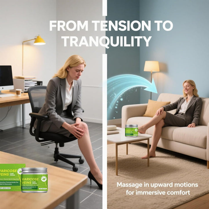 Vari/Cose Veins Cream for Legs - Vari/Cose Veins Leg Care Cream with Vitamin E & Aloe - Reduces Leg Discomfort - Fast-Absorbing, Non-Greasy - 60G