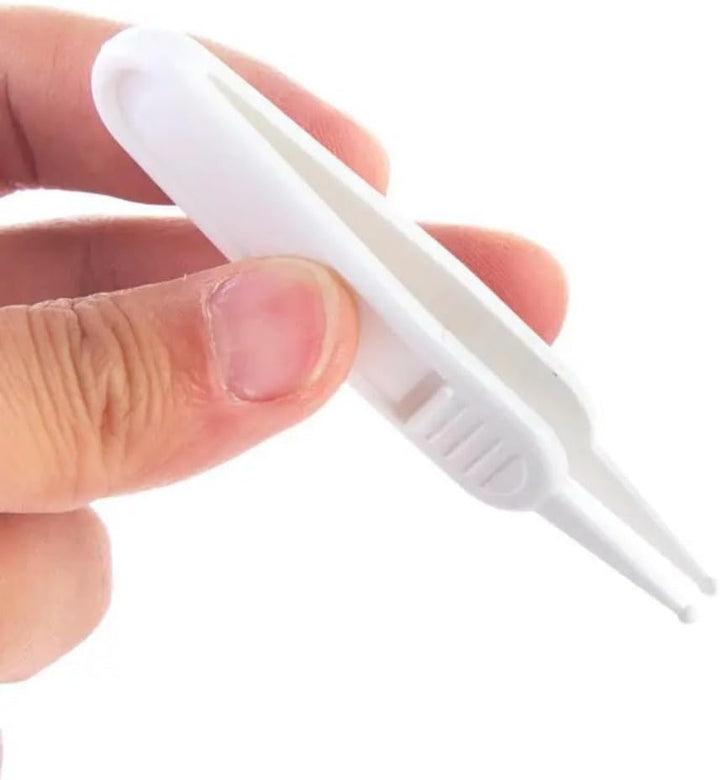 3 PCS Baby Nose Cleaning Tweezers - Gentle Safety Tweezers for Newborns & Infants | Rounded Tip Nasal Cleaning Tool Set for Safe Mucus Removal