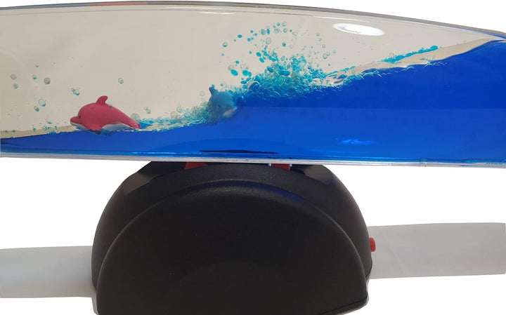 SUPREMETECH Wave Motion Machine (Blue, 12 Inch with Dolphins)