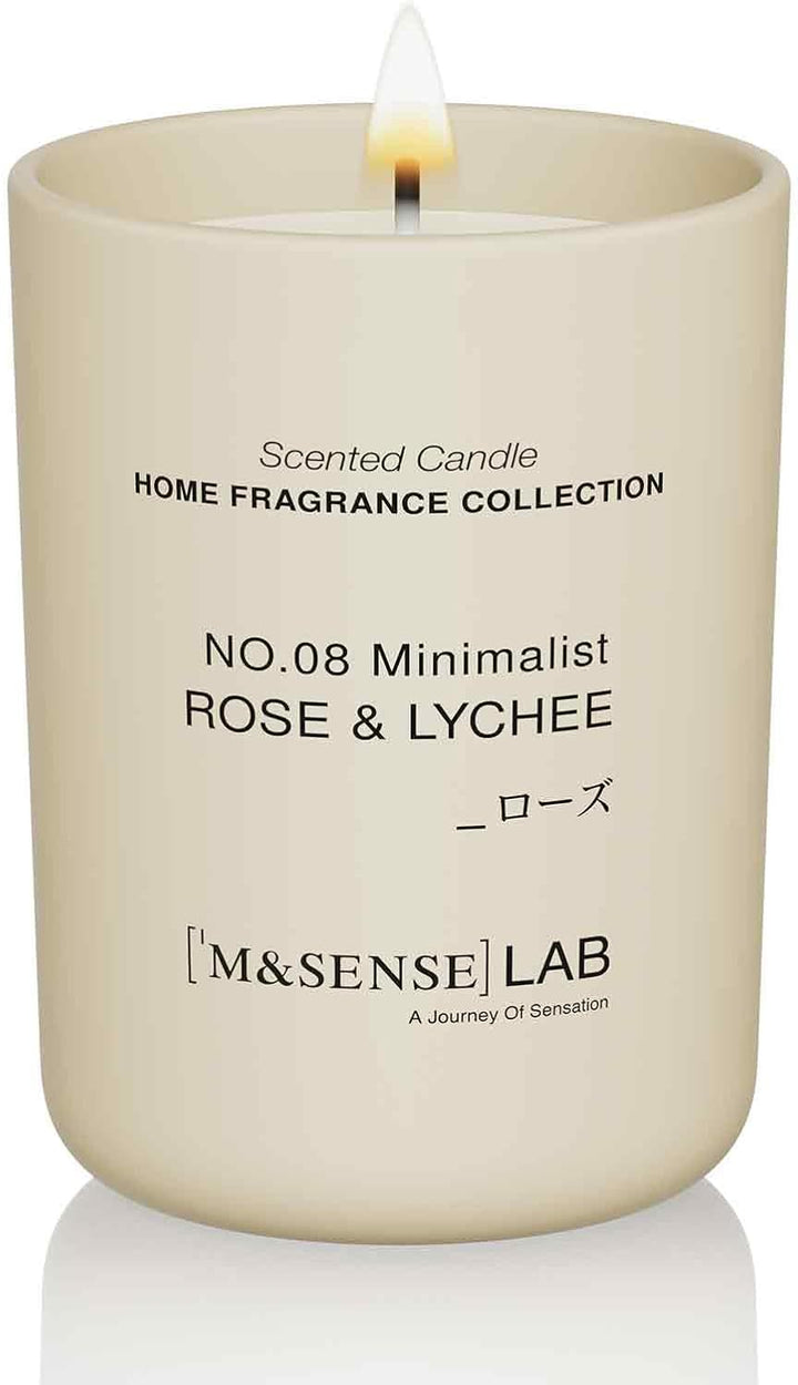 Natural Soy Candle Non Toxic Oud Wood Scented Candles for Home Small Jar Candles 150G 30 Hours Burn Time Minimalist Aromatherapy Candle Gift for Relaxation, Stress Relief,Mediation