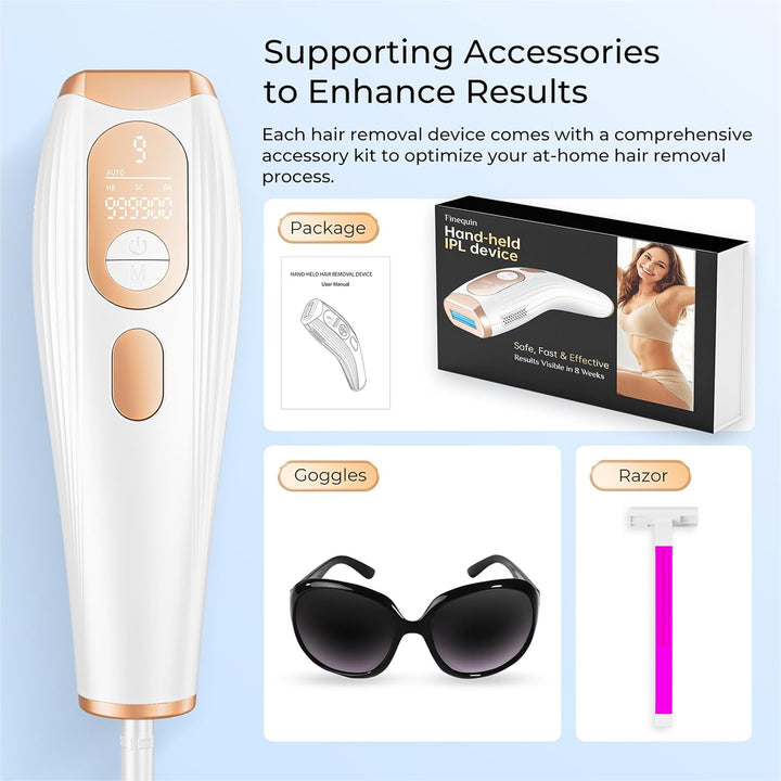 - IPL Laser Hair Removal for Women Men, Permanent Hair Removal Device with Red Light Wave 3.0 IPL, Home Use Laser Hair Removal Device for Legs, Underarms,