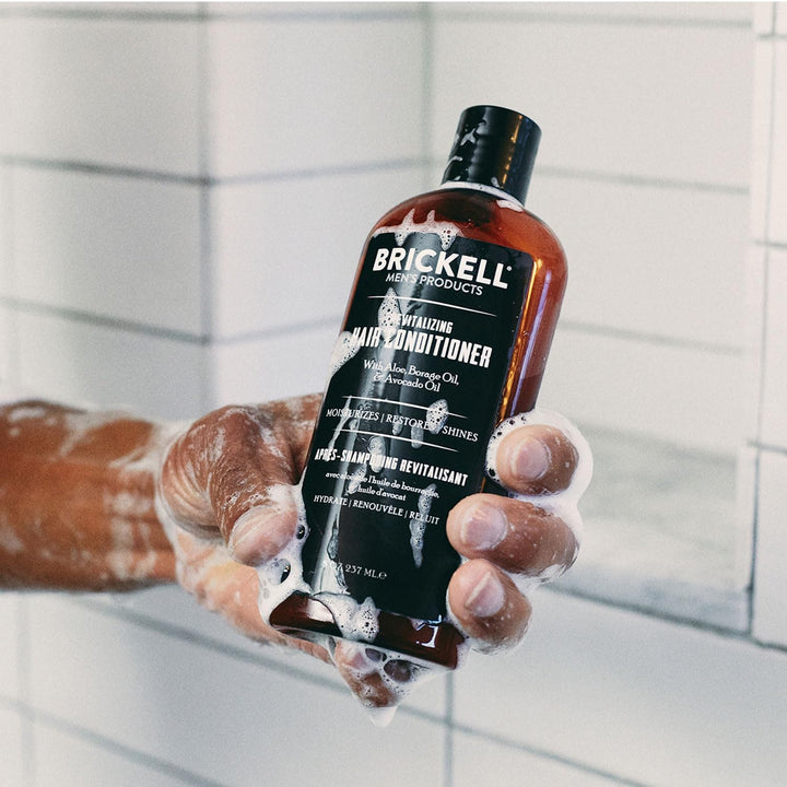 Brickell Men'S Revitalizing Hair Conditioner for Men, Natural and Organic Nourishing Hair Conditioner, Restores Shine and Moisture, 237 Ml, Scented