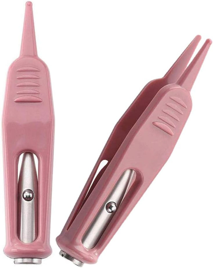 Baby Nose Cleaning Tweezers,Safety Round-Head Baby Ear Nose Navel Cleaner Clip Tool