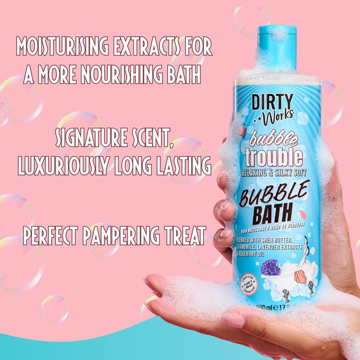 Bubble Trouble Bubble Bath 500Ml – Creamy & Nourishing Bubble Bath with Shea Butter & Signature Scent – Relaxing, Aromatherapy Soak for Soft Skin & Stress Relief