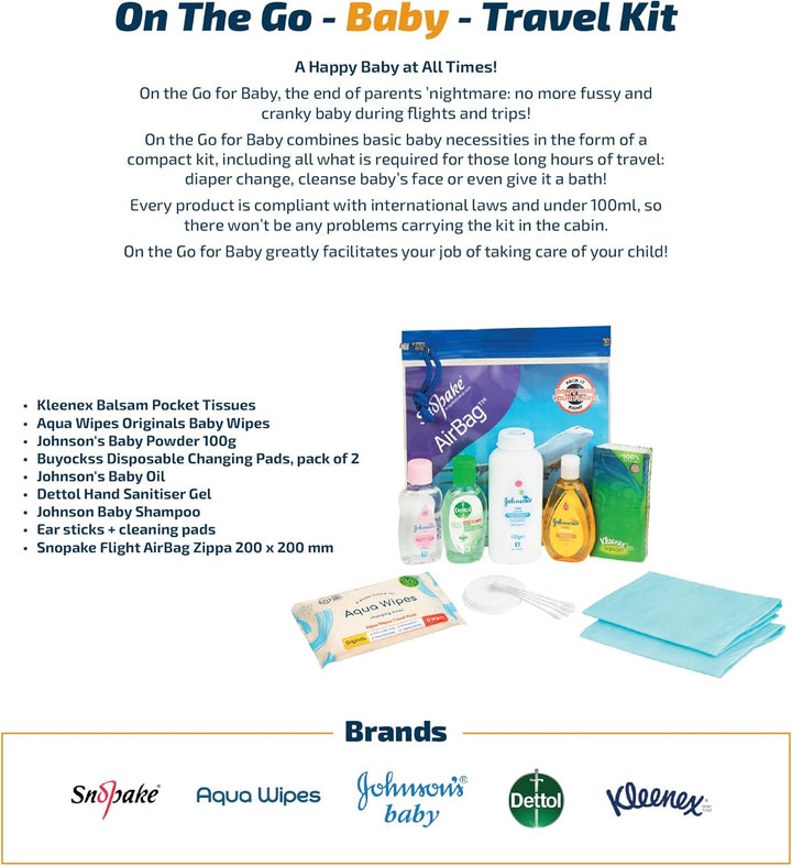 Baby Travel Toiletries Kit – 9-Piece Tsa-Approved Essentials Set for Infants & Toddlers – Compact & Airline-Friendly