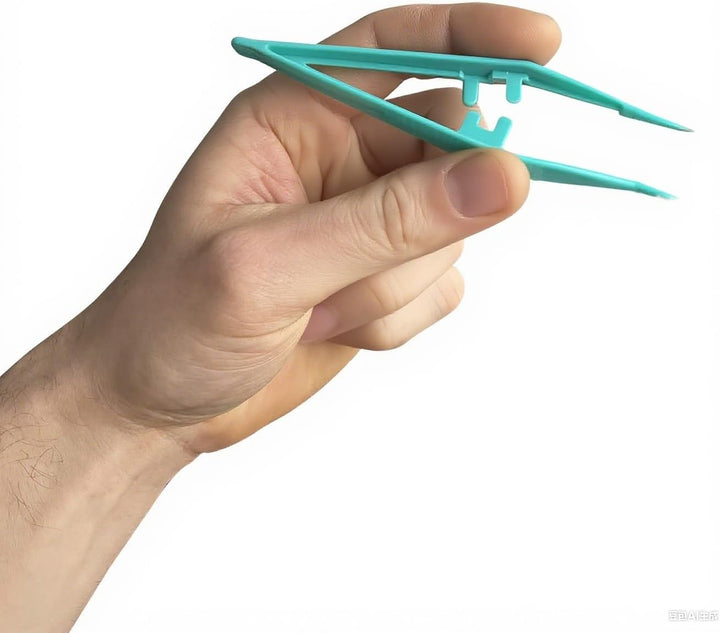 5 Pack -Re-Usable Plastic Tweezers - Ideal for Health & Beauty First Aid Medical DIY Arts & Crafts,Plastic Tweezers for Kids