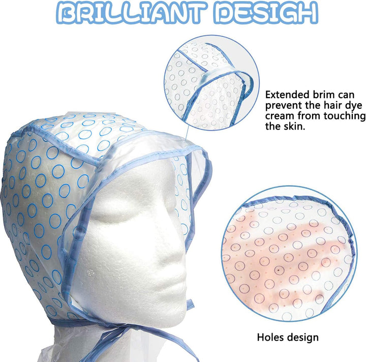 Hair Highlights Coloring Dye Tool Set, 2 Hair Disposable Tipping Frosting Cap, 2 Hook Needle with Hair Coloring Brush and Hair Dye Comb Set for Salon Home Use Hair Coloring Supplies