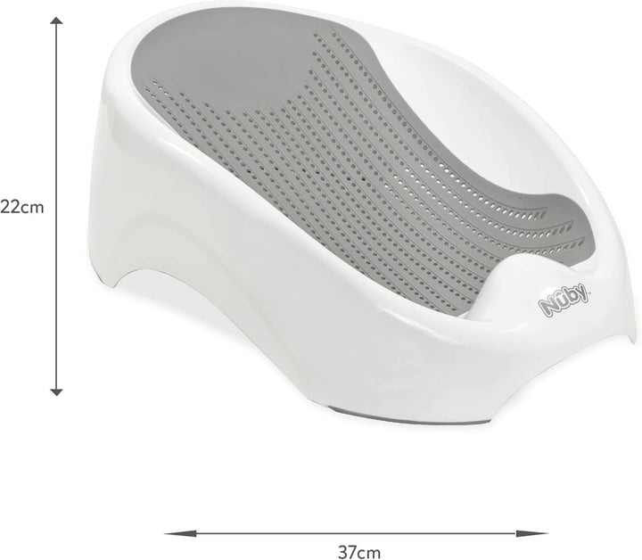 Newborn Baby Bath Support - Ergonomic Design | Lightweight and Portable | Anti-Slip | Suitable from Birth (White)