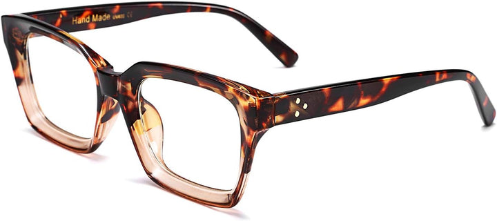 Classic Square Eyewear Non Prescription Clear Lens Glasses for Women Men Thick Frame Glasses B2461