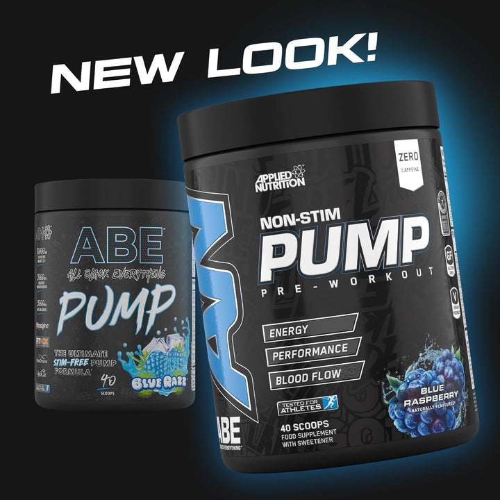 ABE Pump Pre Workout - All Black Everything Stim Free Pump Pre Workout Powder | Pump, Energy & Strength with Citrulline, Creatine, Beta-Alanine (500G - 40 Servings) (Tigers Blood)