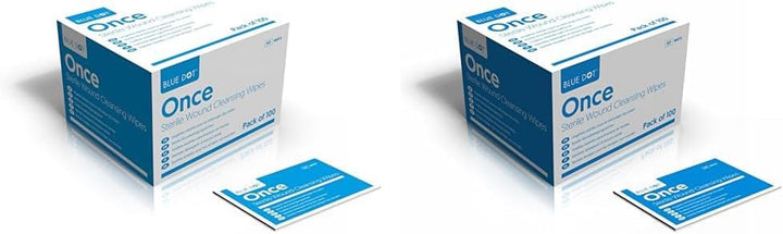 Sterile Saline Wipes 100 Pack: Alcohol-Free, Gentle & Hygienic: Wound Cleansing, Eye Wipes, First Aid, Piercings, Tattoo Aftercare, Hearing Aid Cleaning Kits & Post Procedure Care