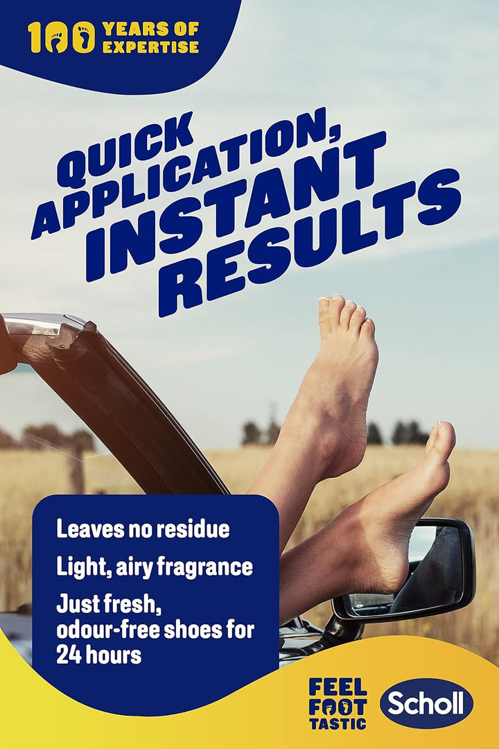 Scholl Fresh Step Antiperspirant Spray, 96G - anti Odour Shoe Spray, up to 24 Hour Freshness, Tri-Active Formula, Pack of 1