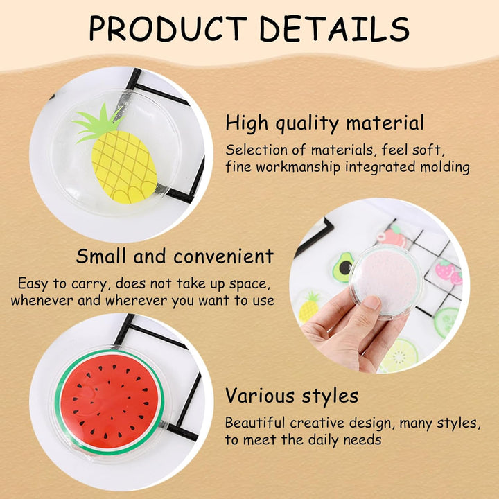 8 Pcs Mini Ice Packs, Reusable Bump for Kids, 7Cm/2.8In Small Ice Packs, for Kids, Headache, Tired Eyes, Wisdom Teeth, Breastfeeding