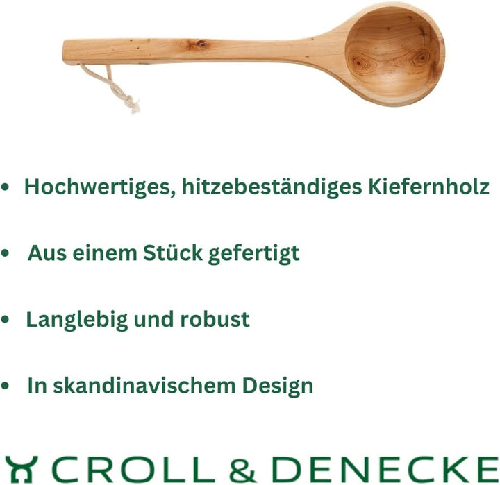 Wooden Sauna Ladle, Length 40 Cm