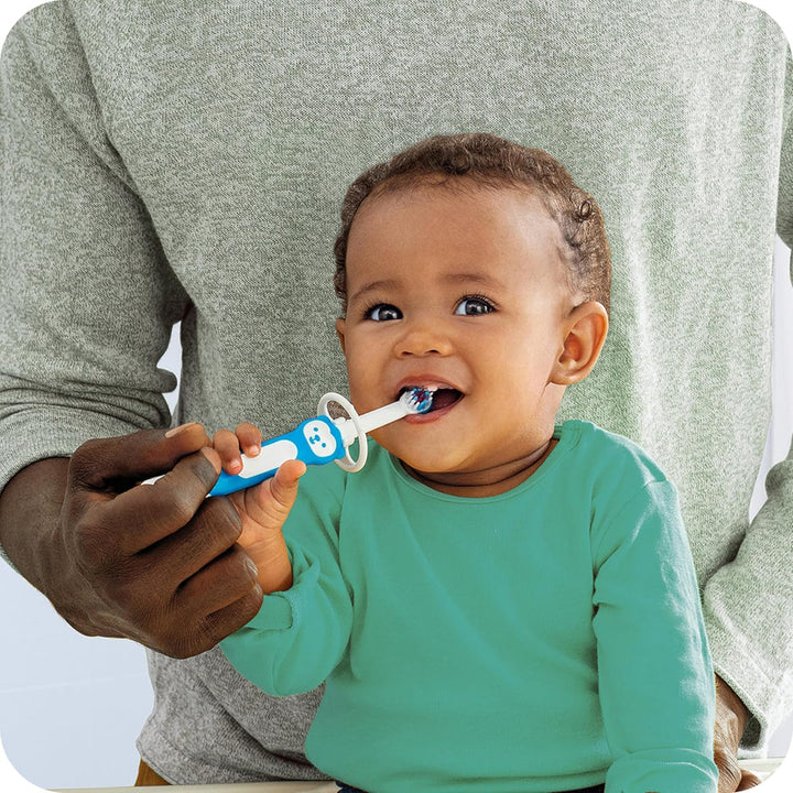 Baby'S Brush | 2 Pack | Toothbrush with Safety Shield | 6+ Months | for Teaching Dental Hygiene to Babies | Extra Soft Bristles | Ergonomic and Non-Slip | Pink