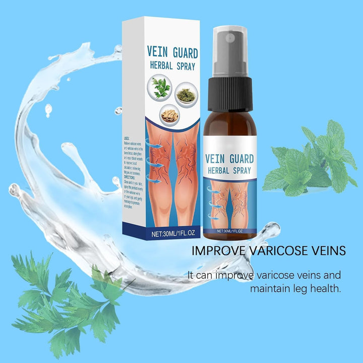 Timilk Veinguard Herbal Spray - Improves Blood Circulation,Professional Varicose Veins Nursing for Legs Spray,Suitable for All Skin Types - 30Ml (2 Bottle)
