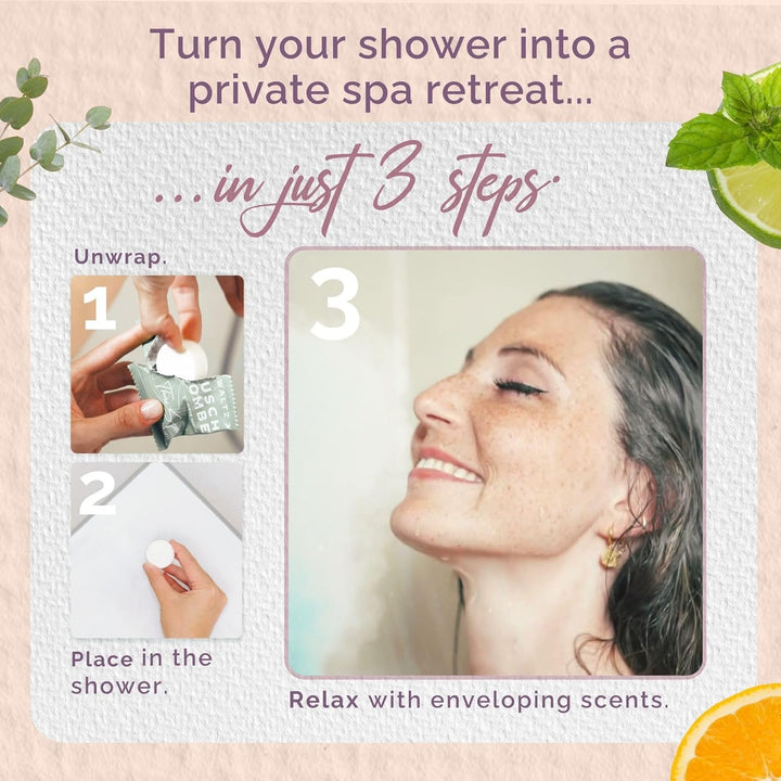 Shower Steamers Set, 16 Pieces, 8 Scents, European Quality, Aromatherapy, Unique Spa Stress Relief, Pamper Gift for Women, Men, Birthday, Mum, Advent Calendar Stocking Fillers