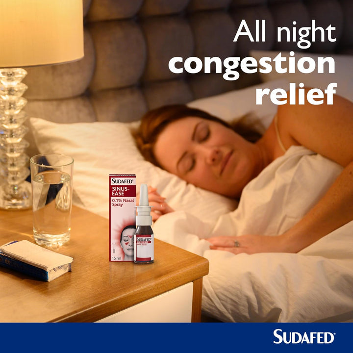 Sinus Ease Nasal Spray (1X 15Ml), Helps to Clear Nasal Passages, Targets Congestion and Sinus Pressure, Works in 2 Minutes, Lasts up to 10 Hours