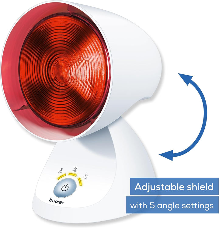 IL35 Infrared Heat Lamp, Soothing Heat for Colds and Muscle Tension, Infrared Therapy for Improved Blood Circulation, with 3-Level Treatment Timer, 100% UV Blocker, Medical Device