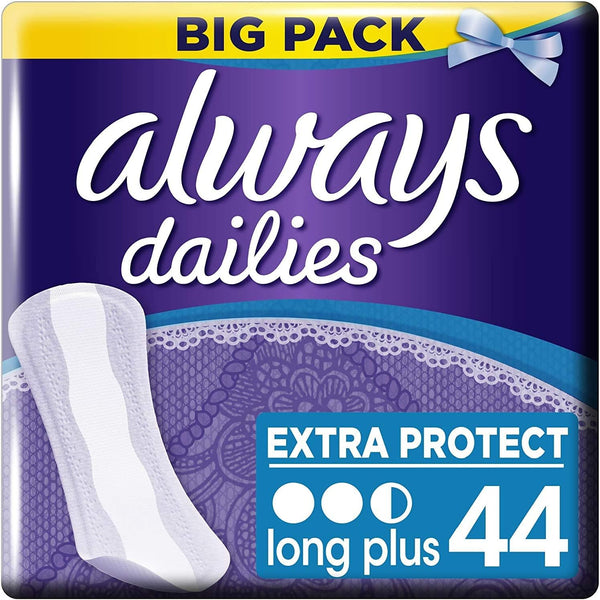 Dailies Extra Long Protect plus Pantyliners, (Pack of 1)