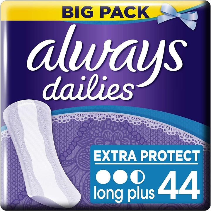 Dailies Extra Long Protect plus Pantyliners, (Pack of 1)