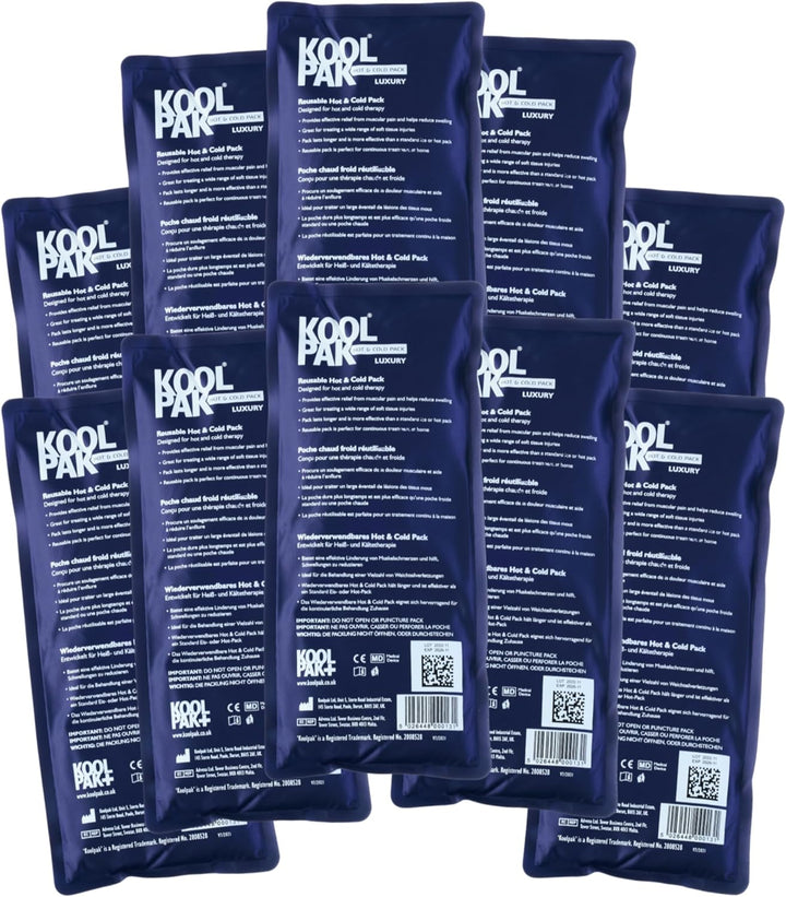 Hot and Cold Gel Packs Reusable - 12Cm X 29Cm Microwaveable Heat Pack for Pain Relief - Long-Lasting Therapy with Soft Nylon Cover - Flexible Design for Stomach, Back, Neck & Legs (Pack of 1)